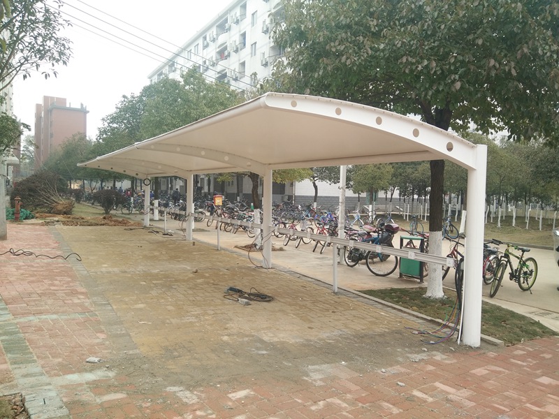 膜結(jié)構(gòu)自行車棚案例